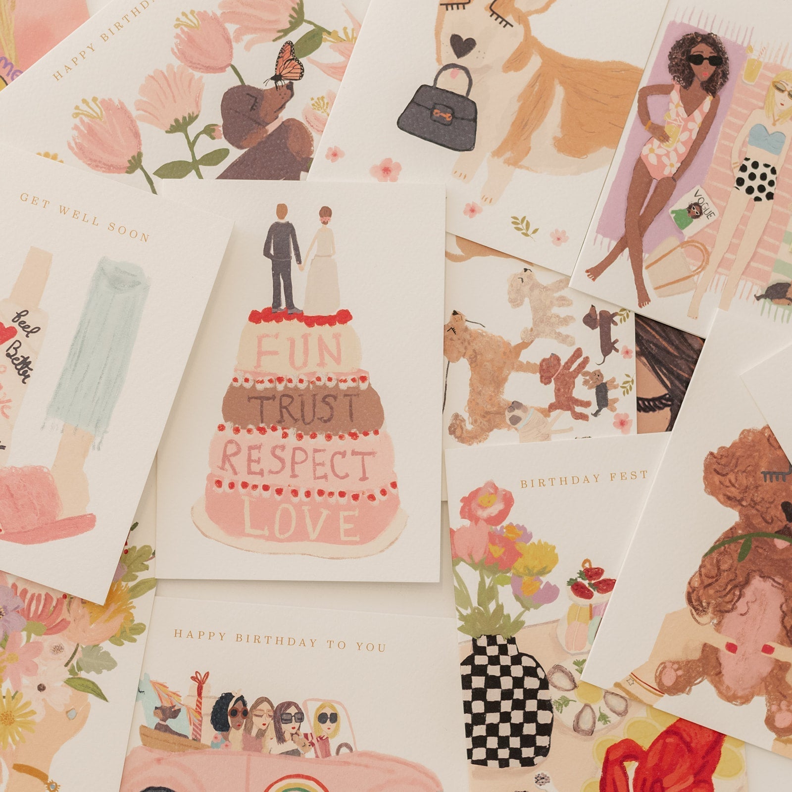 Handgetekende wenskaarten