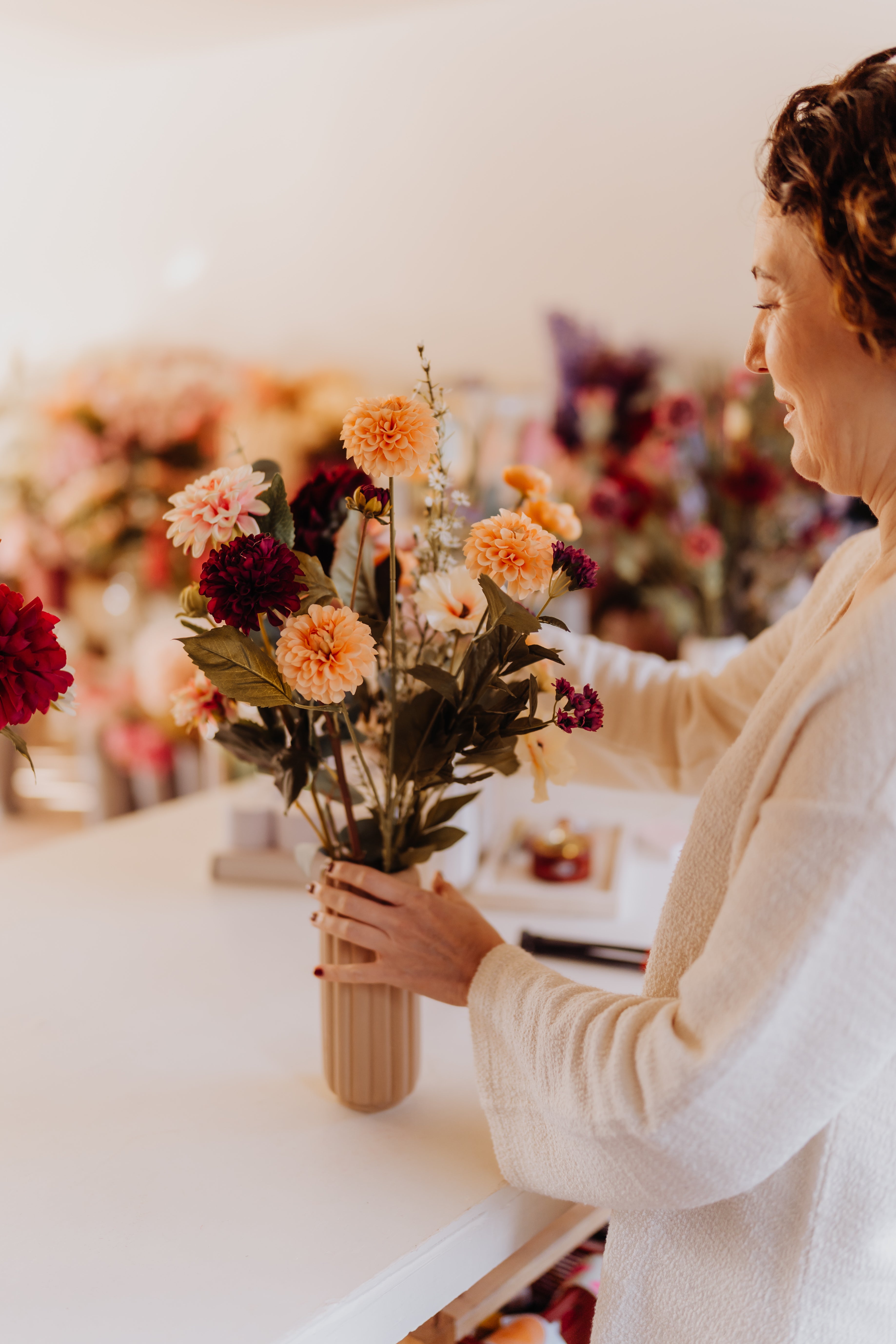 Zijden boeket op maat