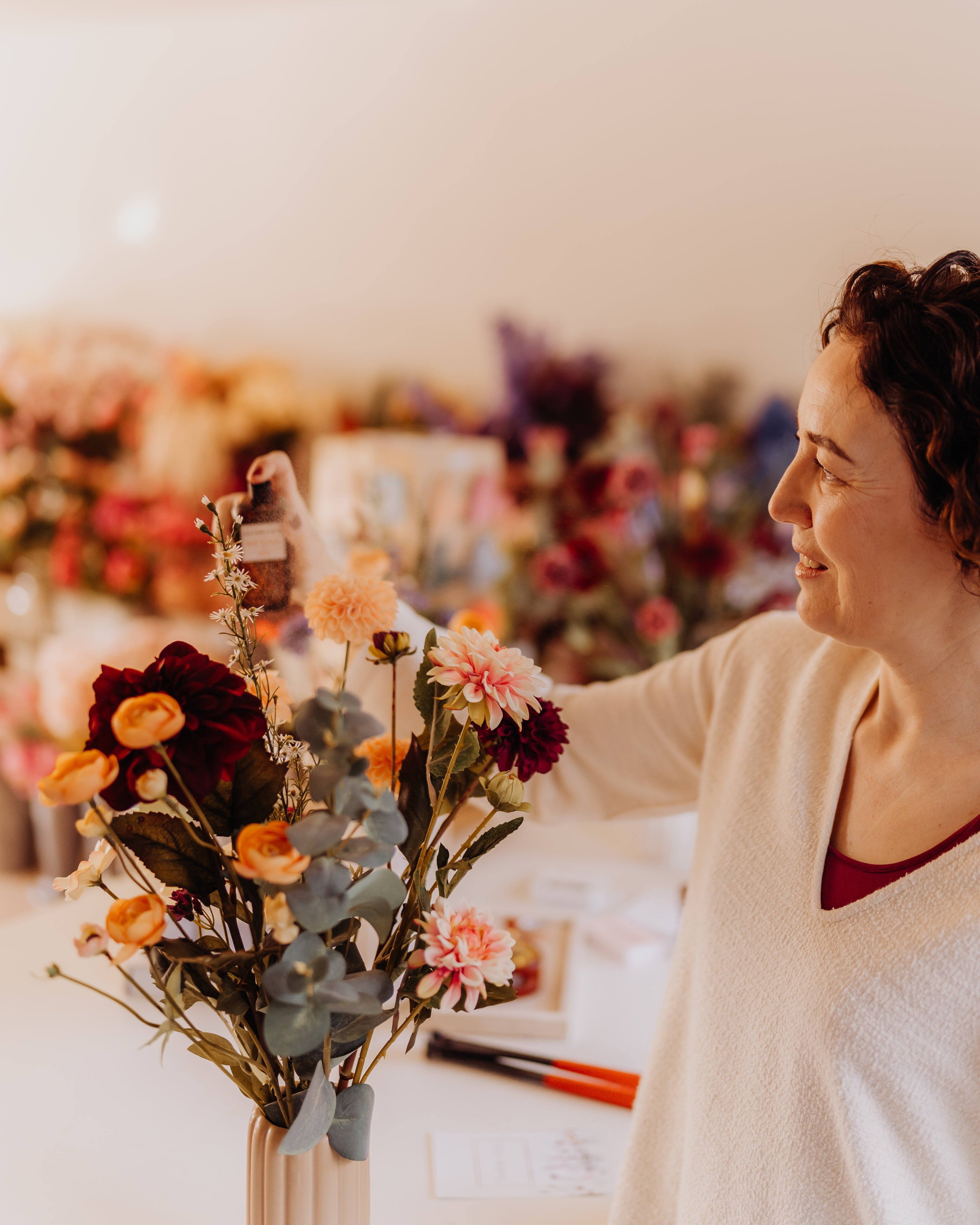 Zijden boeket op maat