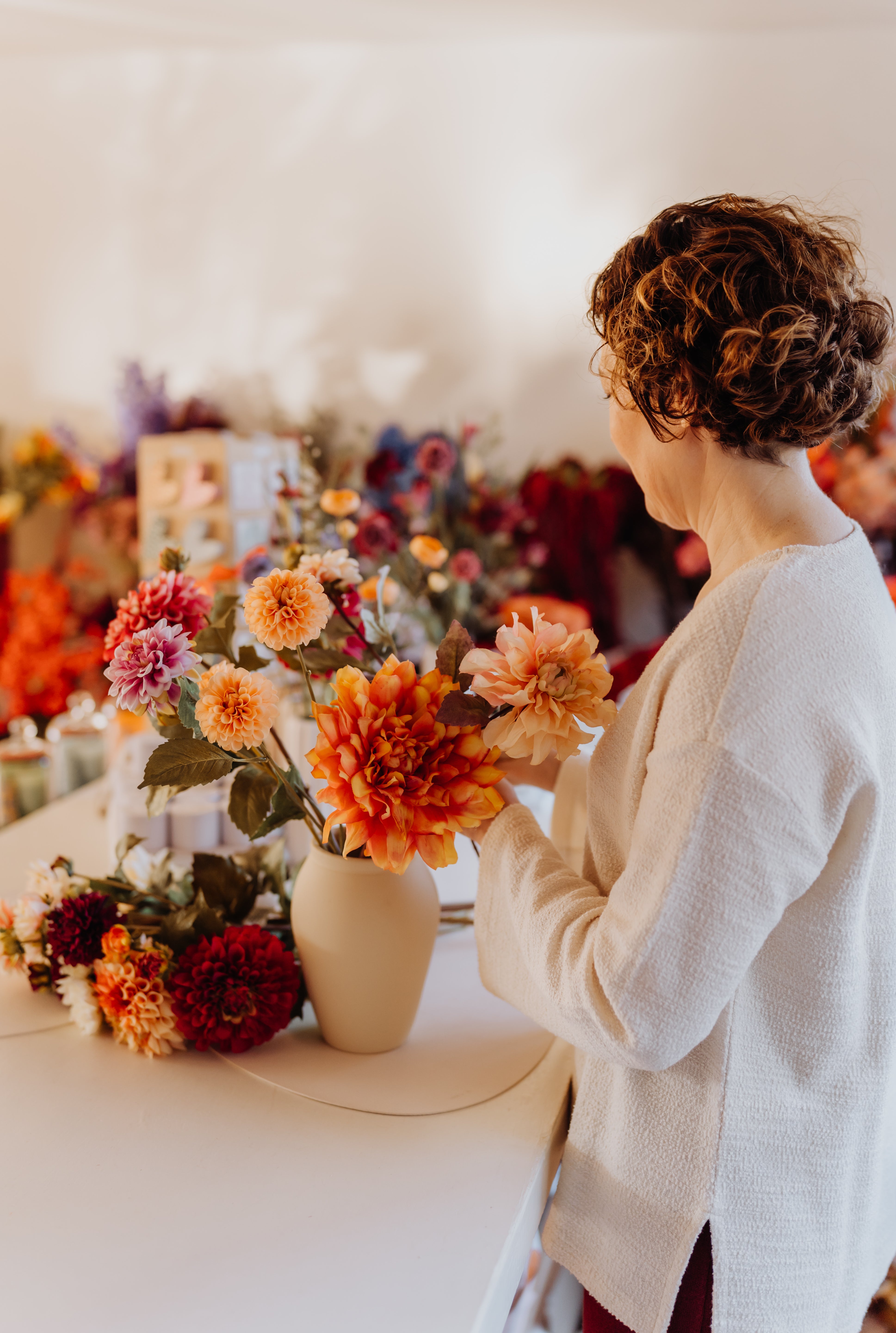Zijden boeket op maat
