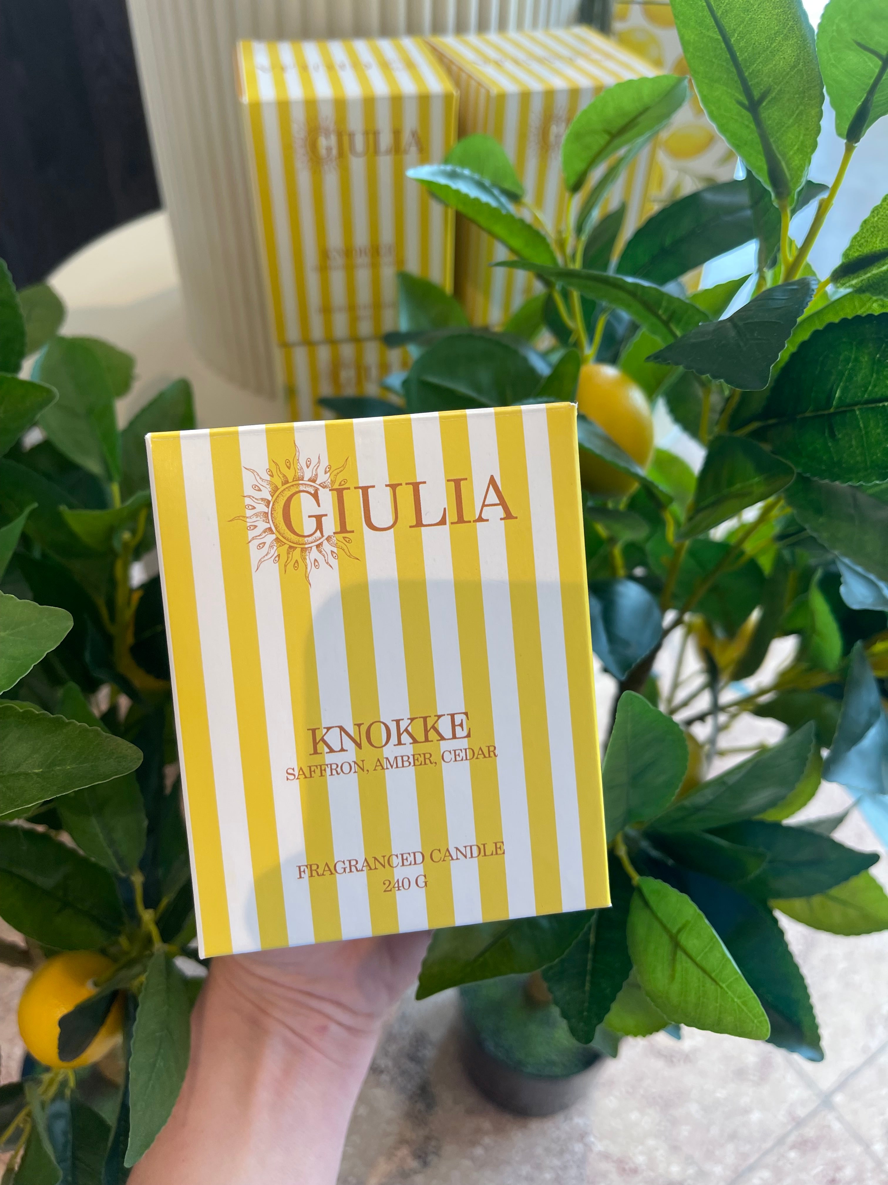 Geurkaars GIULIA - Knokke - Amber & Kruidig