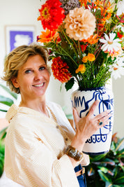 Val Pottery & Julie Loeckx — Vaas Limited Kobu Blauw