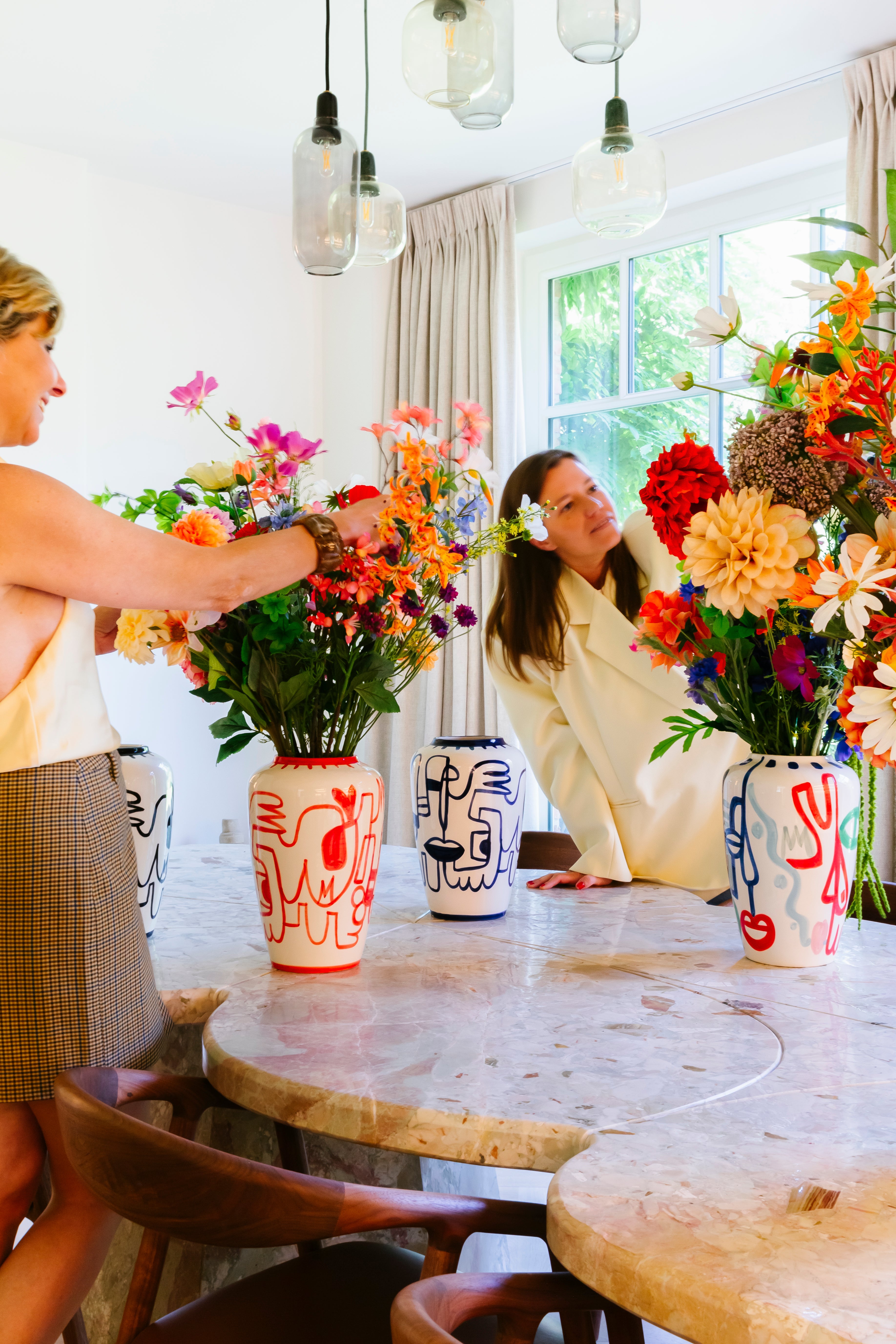 Val Pottery & Julie Loeckx — Vaas Limited Rubi rood