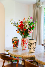 Val Pottery & Julie Loeckx — Vaas Limited Rubi rood