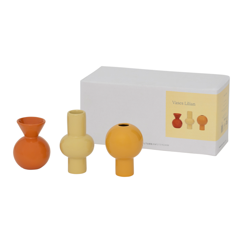 Mini vaas Lilian – set van 3 | Keramiek