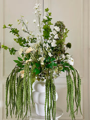 Zijden boeket met vaas Pure Elegance