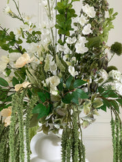 Zijden boeket met vaas Pure Elegance