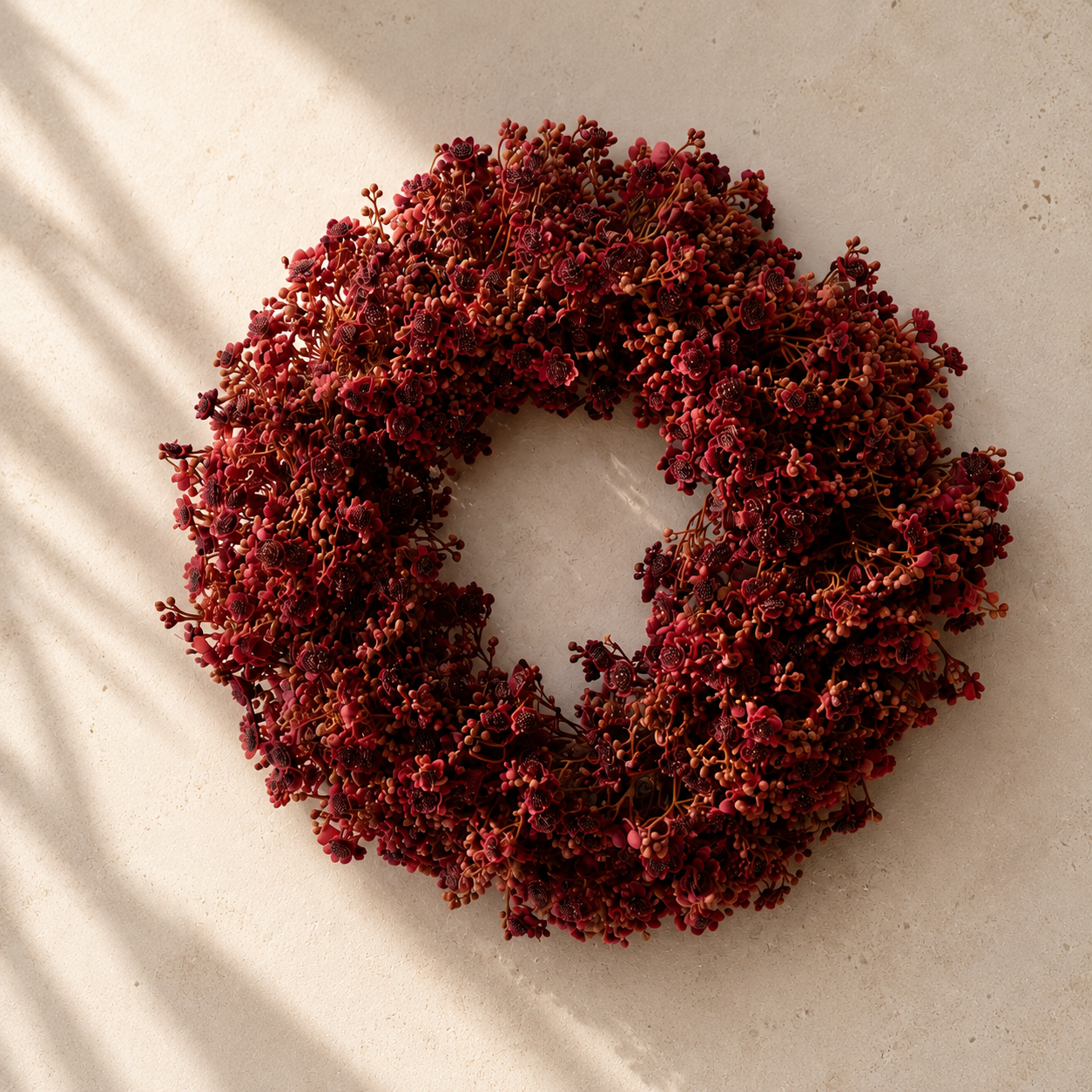 Bordeaux bloemenkrans Floral Wreath Bordeaux 30 cm – Blomista
